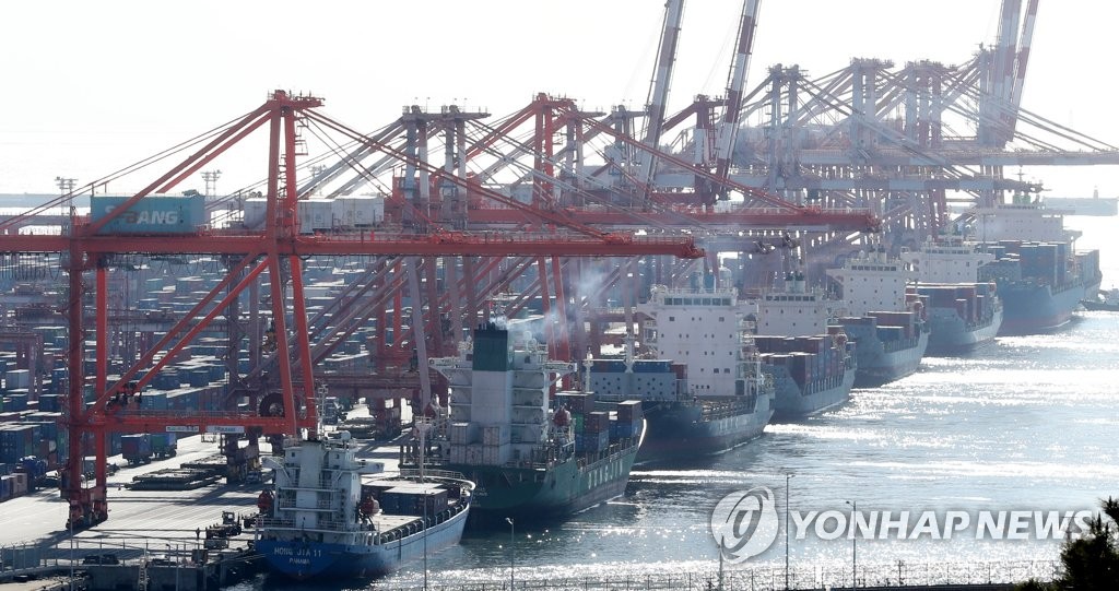 Le quai Sinseondae au port de Busan (Photo d'archives Yonhap) 
