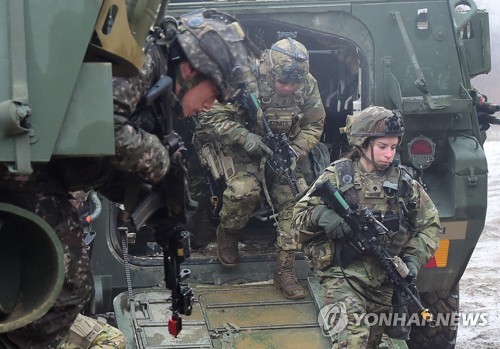전투 훈련하는 한미 장병