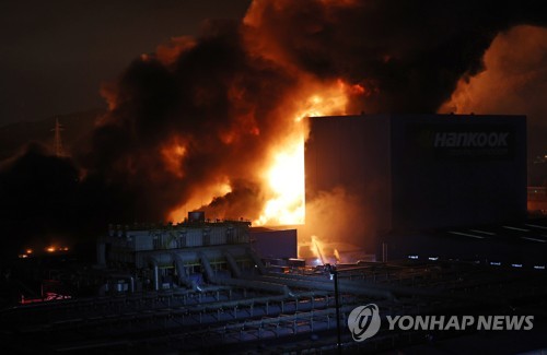 행안부 차관, 대전 한국타이어 공장 화재 총력진압 지시