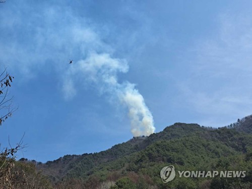 양구 산불 약 4시간 만에 진화…화천 군 사격장 화재는 70% 완료(종합)