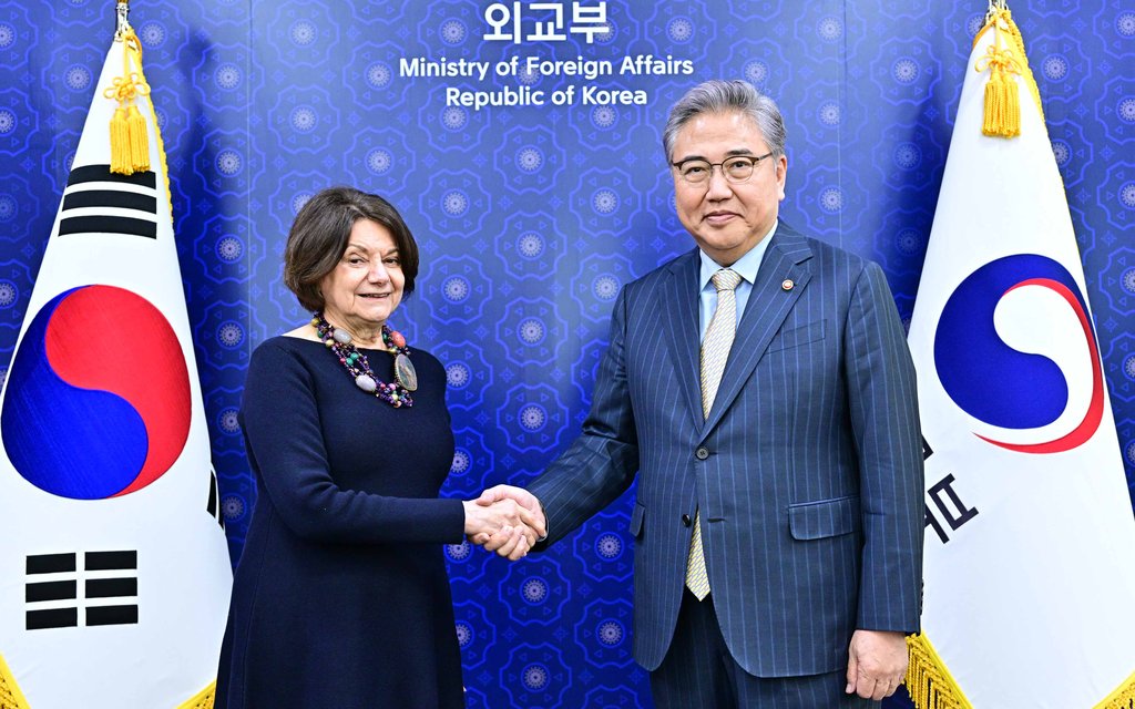 박진 외교부 장관, 로즈매리 디칼로 유엔 정무평화구축국 사무차장 접견