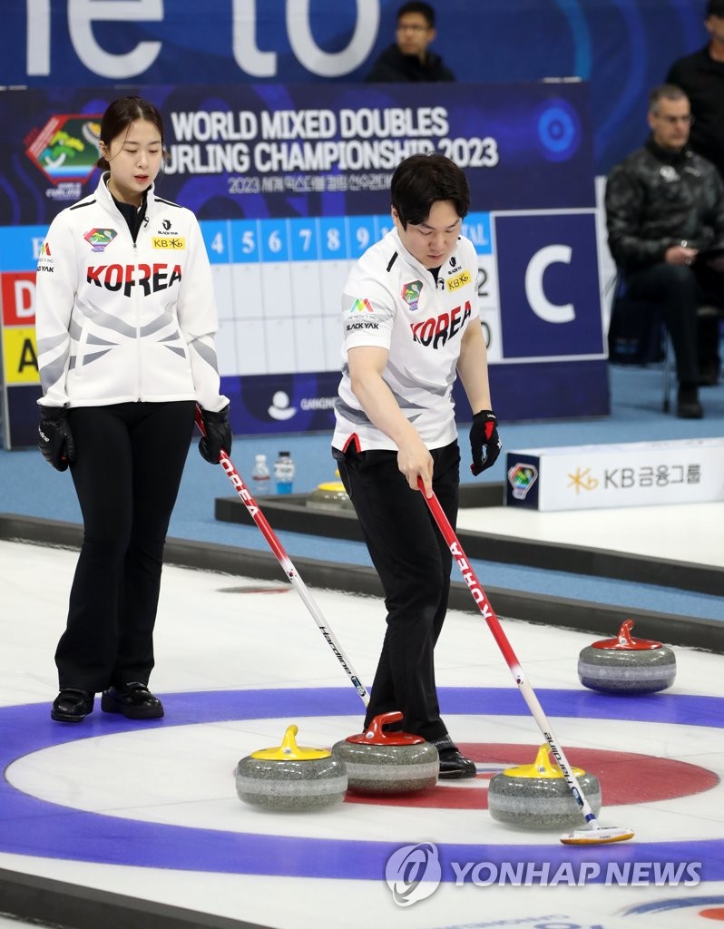 S. Korea in world mixed doubles curling championships Yonhap News Agency