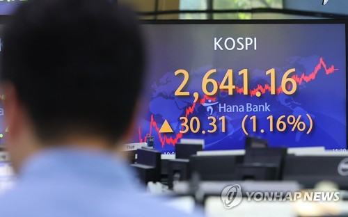 韓国株　１年ぶり高値