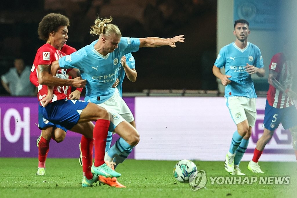 Man City beaten by Atletico Madrid in intense Seoul friendly