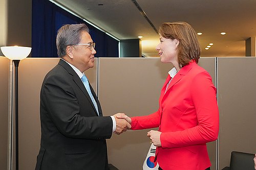 Chefs de la diplomatie sud-coréen et néerlandaise