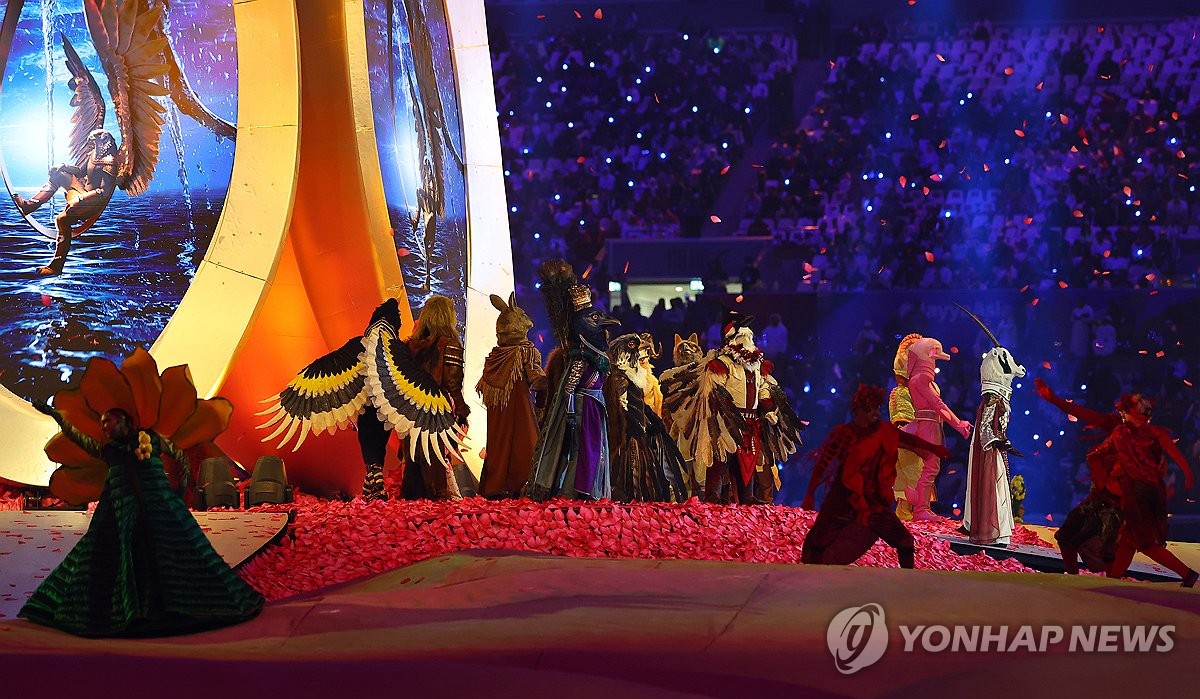 화려한 2023 아시안컵 개막공연