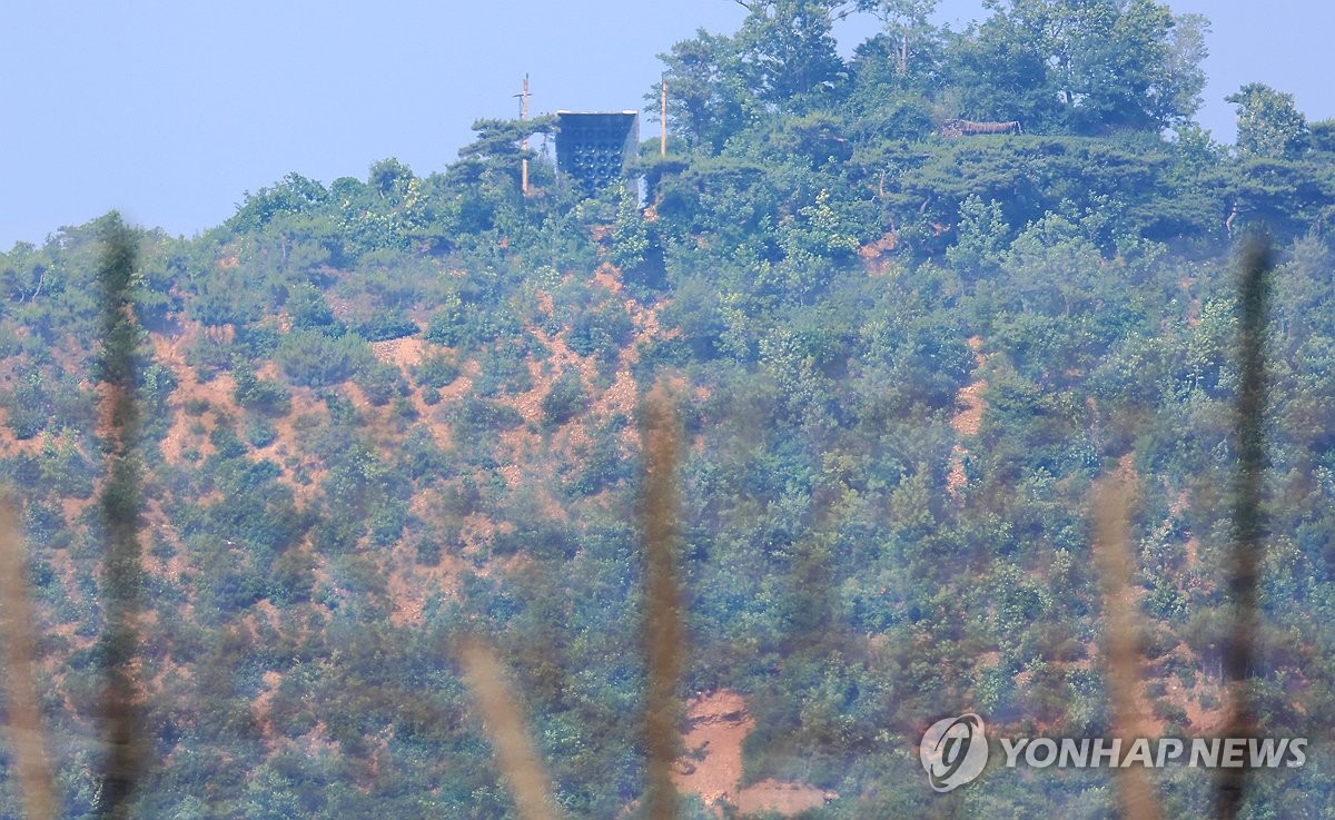 강화도 바로 앞에 설치된 북한 대남 확성기