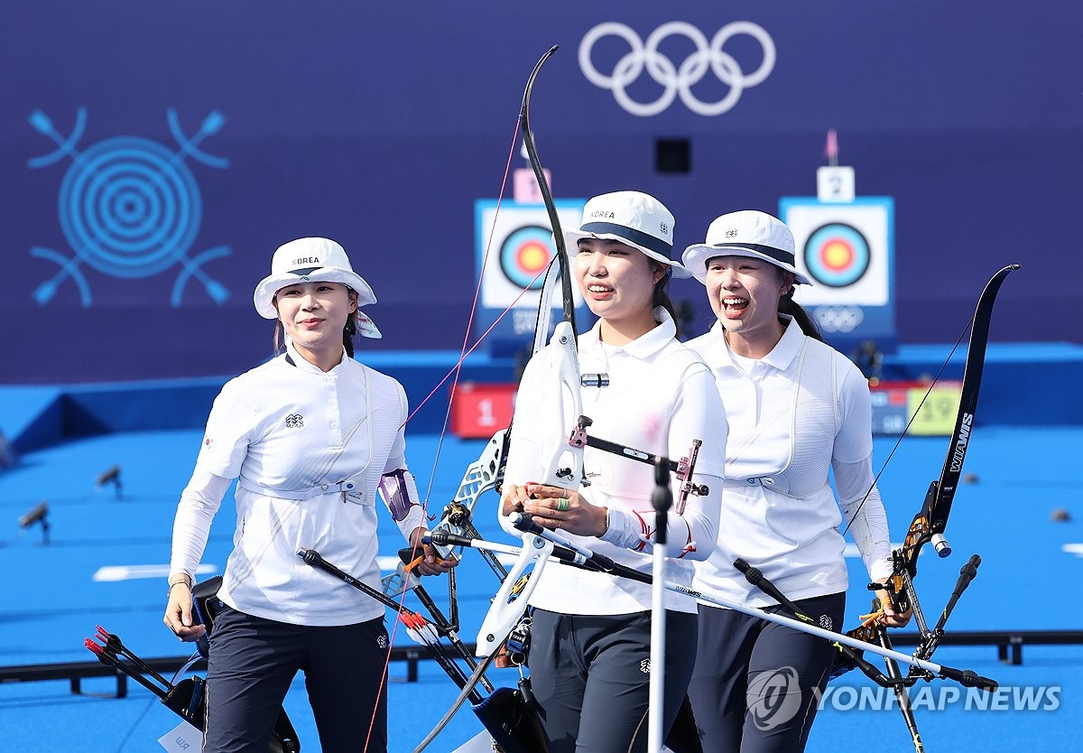 한국 양궁 여자단체전, 올림픽 10회 연속 우승 달성