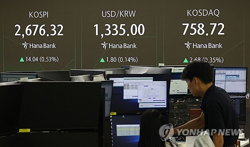 '엔비디아 먹구름 사이로' 코스피 0.4% 반등 2,680대 마감