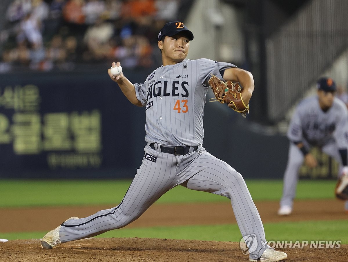 '몸 풀었던' 폰세 대신 한화 정우주, 29일 LG전 선발 등판