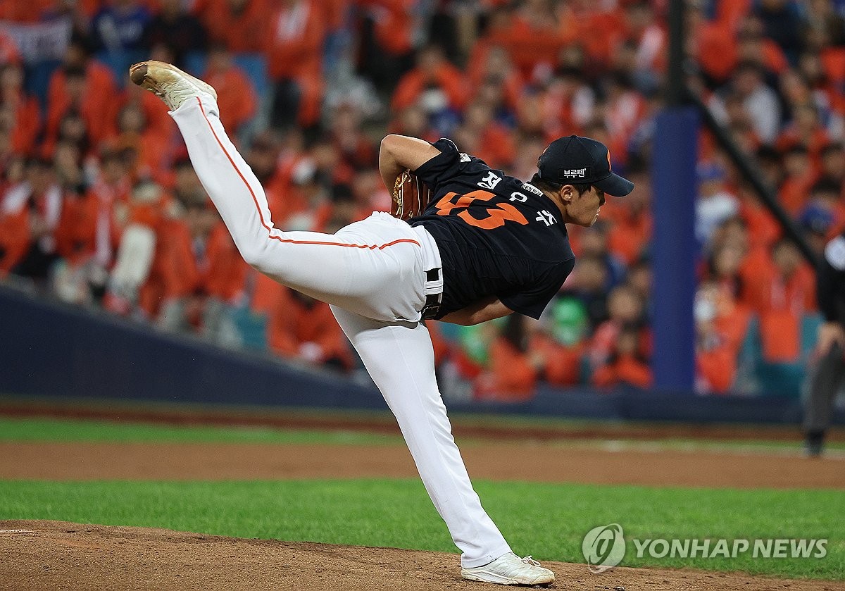 정우주 '한화를 승리로'