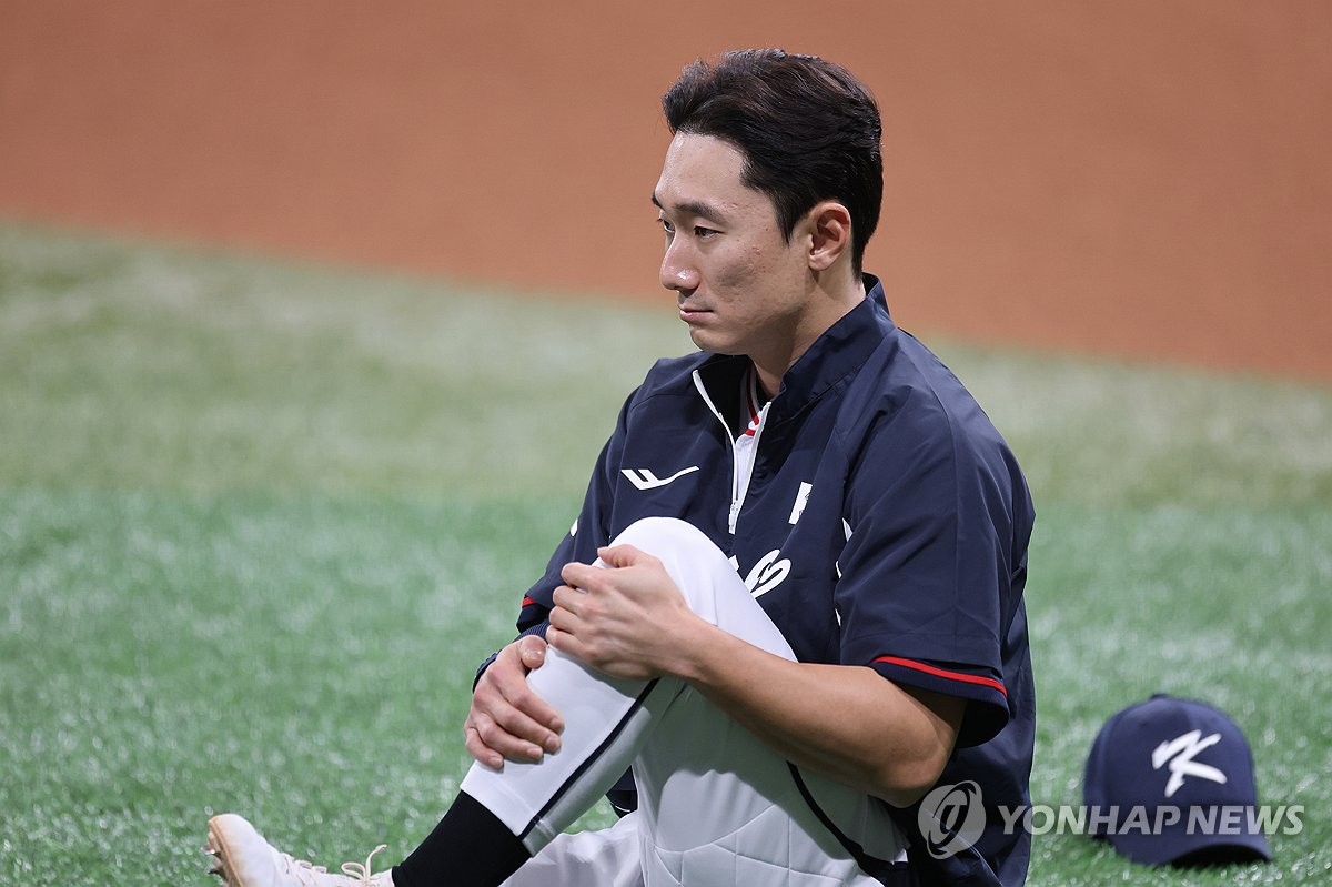 훈련하는 신민재