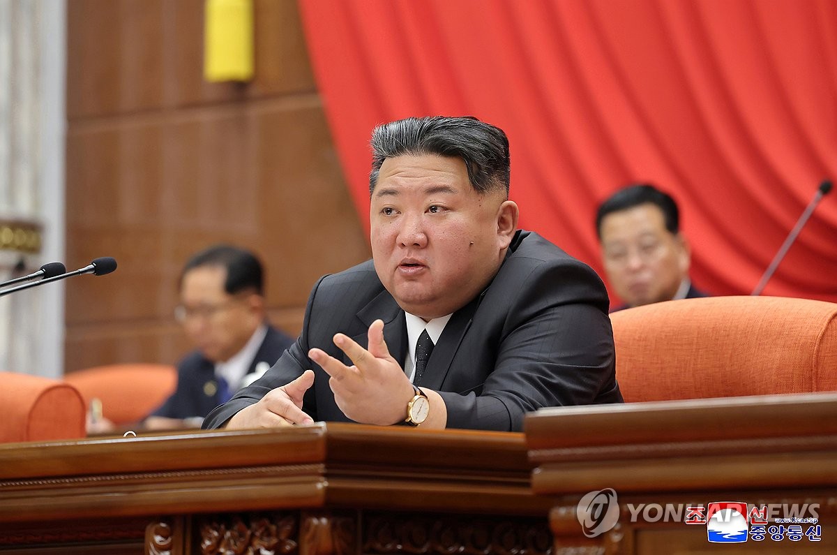 N. Korea's Kim touts policy of bolstering defense capabilities at key party meeting