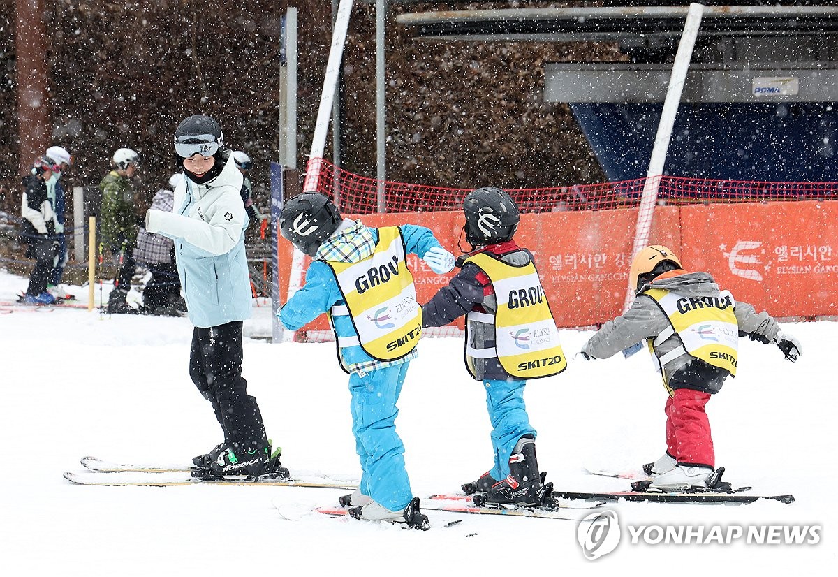 연합뉴스·SBAK, 다문화·한부모 가정 스키캠프 개최
